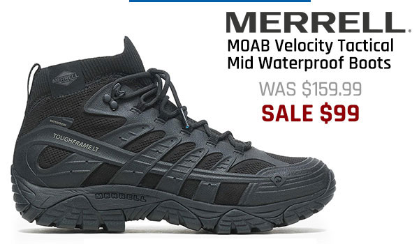  Only $99 Merrell Tactical Moab Velocity Tactical Mid Waterproof Boots
