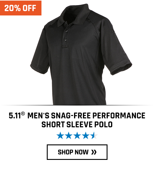 5.11 Tactical Men's Snag-Free Performance Short Sleeve Polo