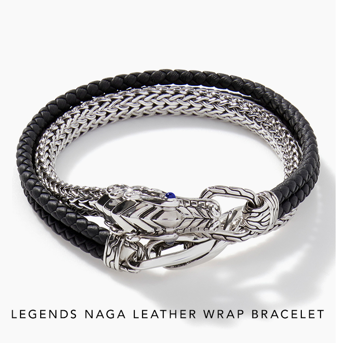 Shop Legends Naga Leather Wrap Bracelet
