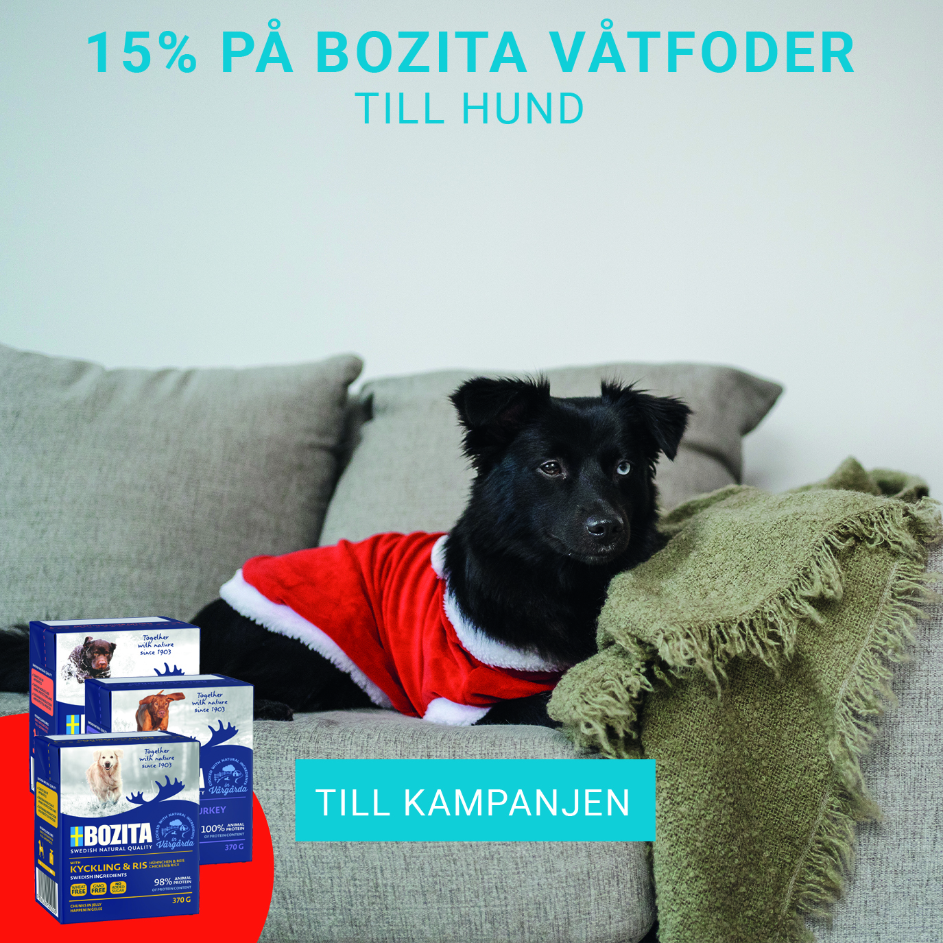 15% på Bozita Våtfoder till hund