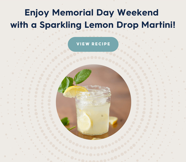 Sparkling Lemon Drop Martini