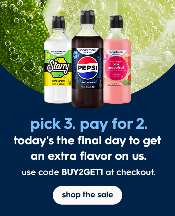 Grab the flavors you need—buy 2+1 FREE.*