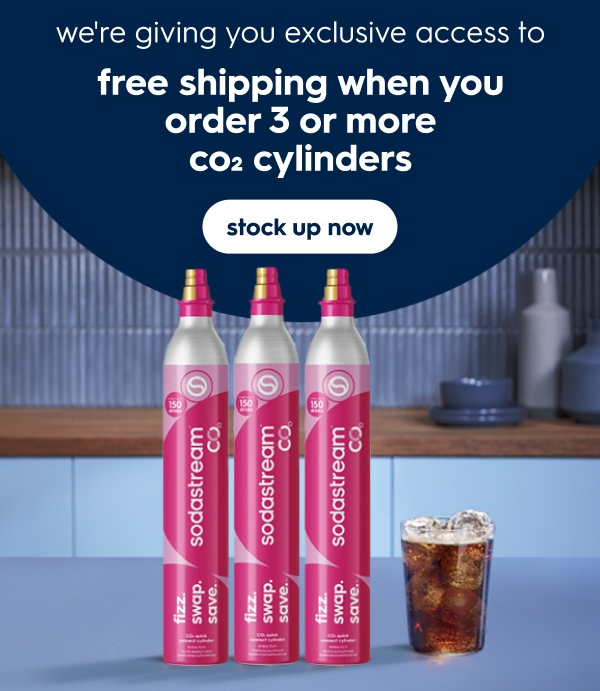 Stock up on 3+ CO₂ cylinders and enjoy FREE shipping on your order.