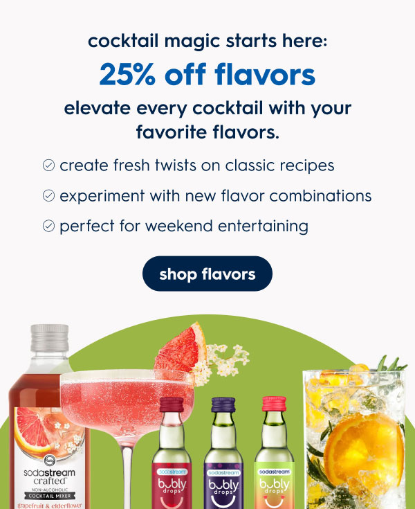 Elevate every cocktail with your favorite flavors.